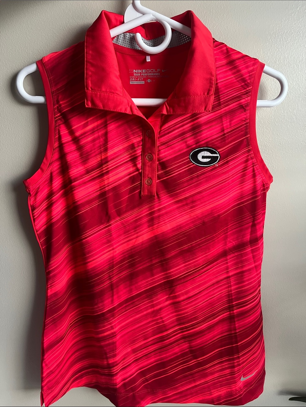 Nike Red Georgia Bulldogs Sleeveless Dri-FIT Polo Tank and Skort matching set